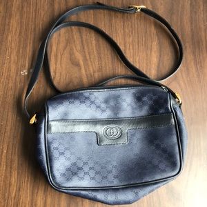 Blue Gucci Crossbody Purse